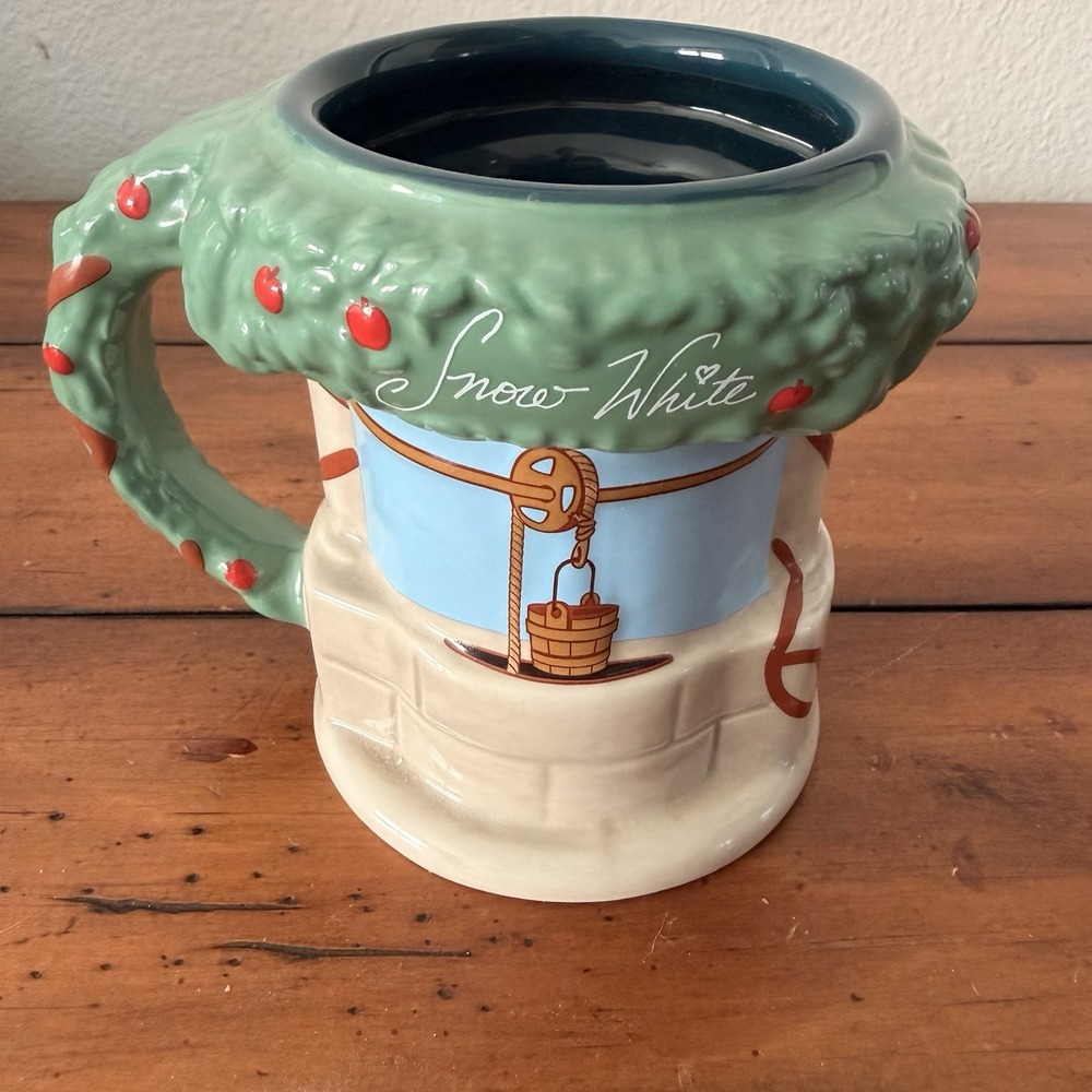Disney Parks Snow White Wishing Well Sculpted Mug -‎ NEW